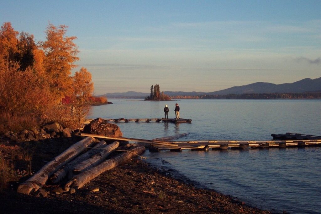John Prince Research Forest lake view.